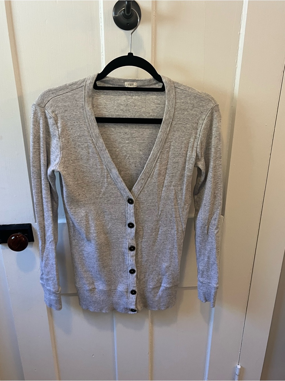J. Crew 100% Cotton V-neck Button Cardigan XS